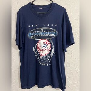 Vintage 90’s NY Yankees Single Stitch Graphic T-shirt USA Made Sz XL